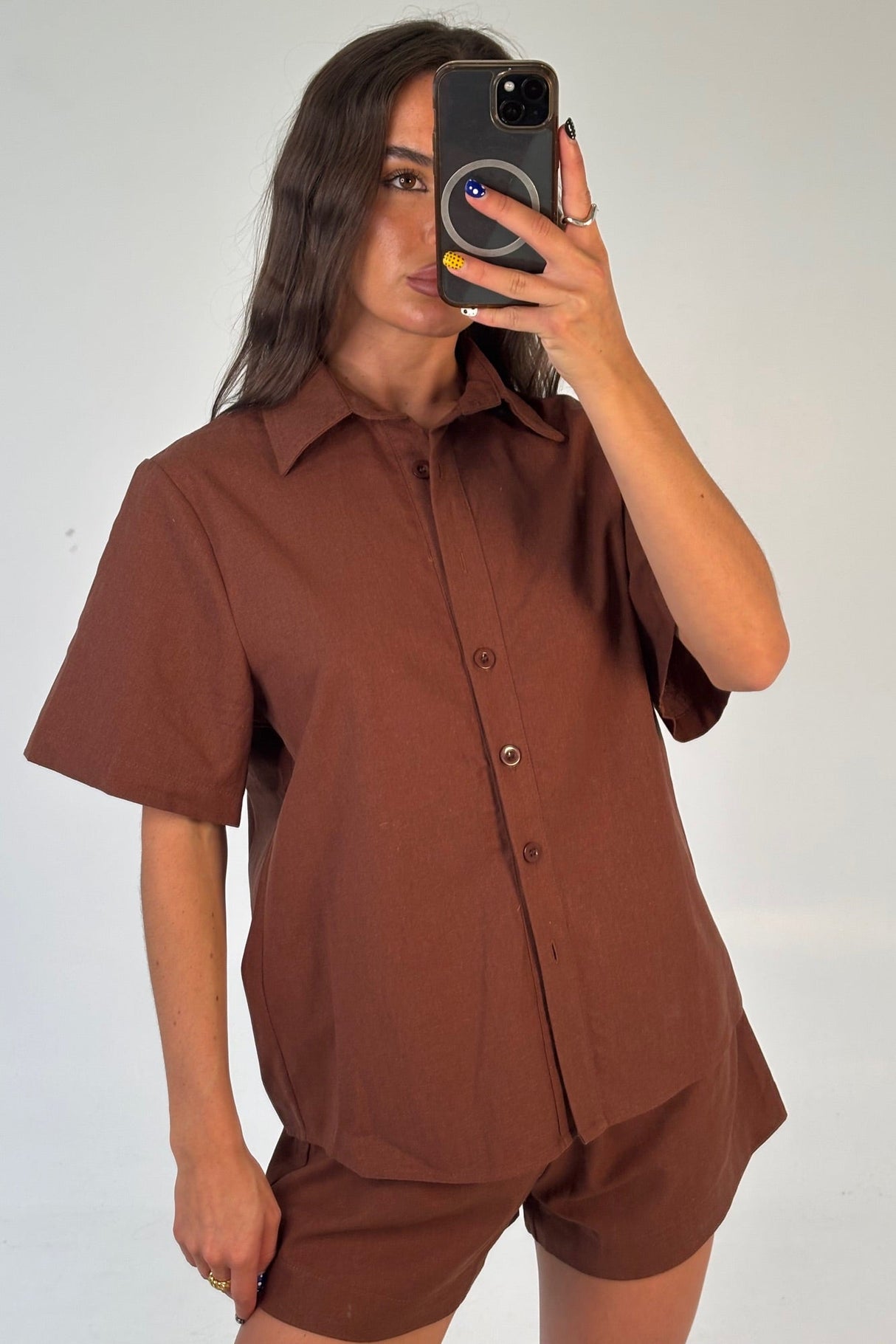 Gabriel Shirt Chocolate