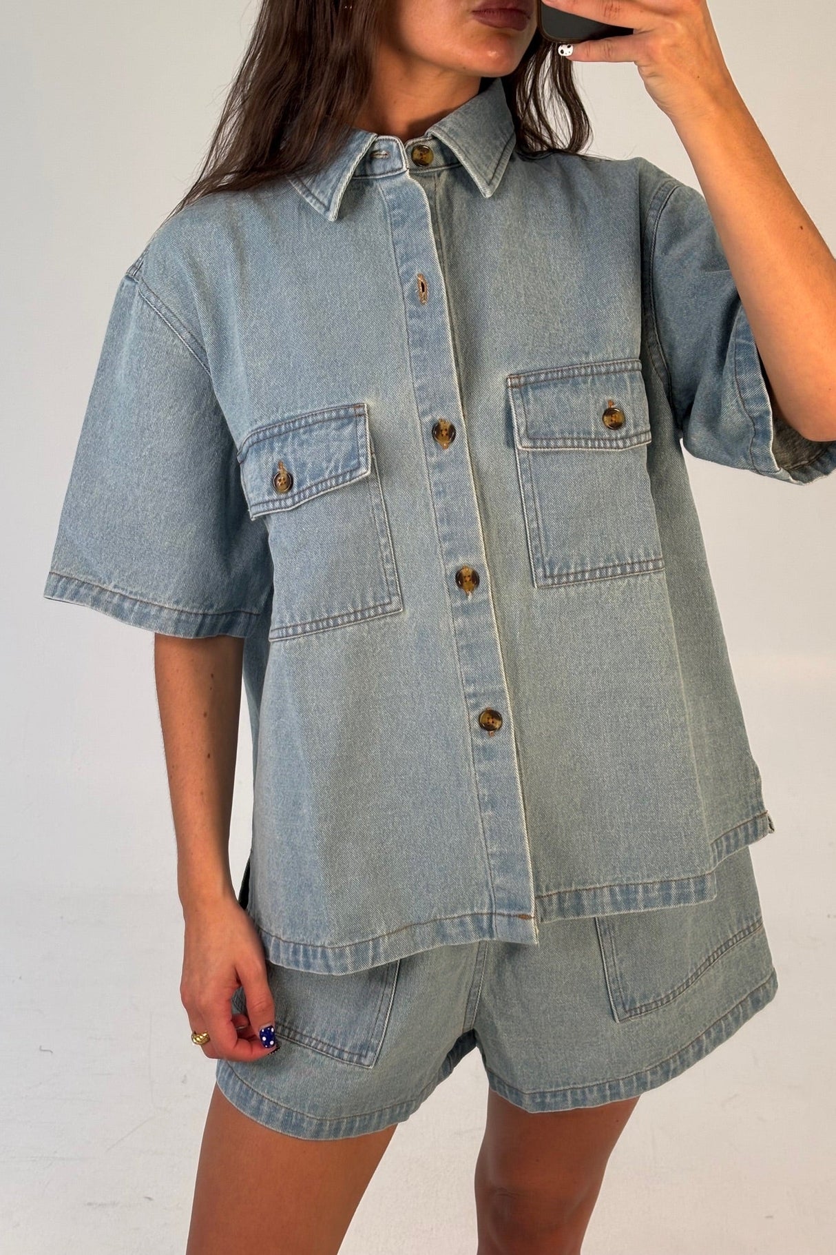 Delaney Denim Set Vintage Blue